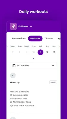 LG Fitness android App screenshot 6